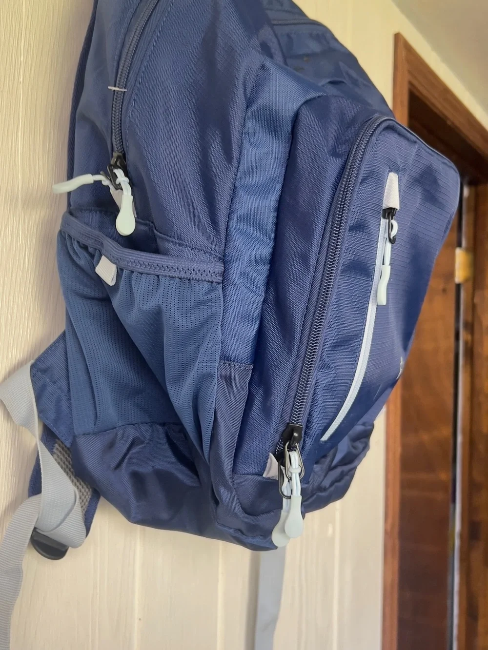 chork Navy Backpack with Light Blue Accents